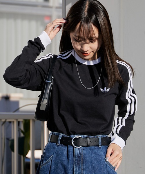 adidas（アディダス） tシャツ 3-STRIPES LONGSLEEVE トレフォイルロゴ