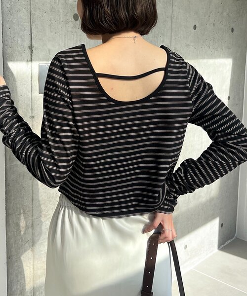 CAPRICIEUX LE'MAGE（カプリシューレマージュ） tシャツ バックUネック