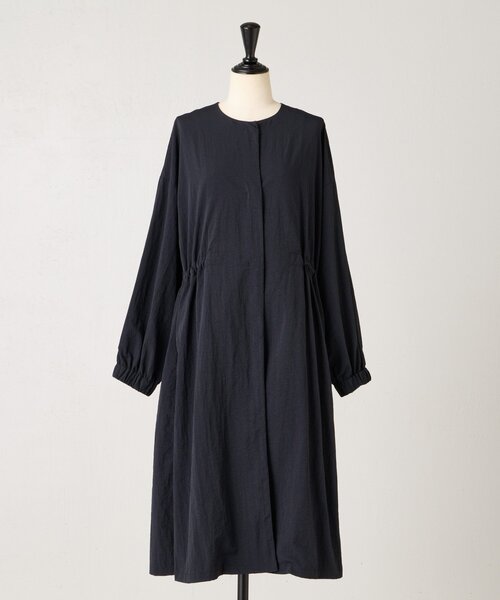 ◆未使用級◆ビアズリー◆洗えるノーカラーウールニットコート◆ネイビー◆ラクーン BEARDSLEY ビアズリー 洗えるニットコート ネイビー ノーカラー - メルカリ