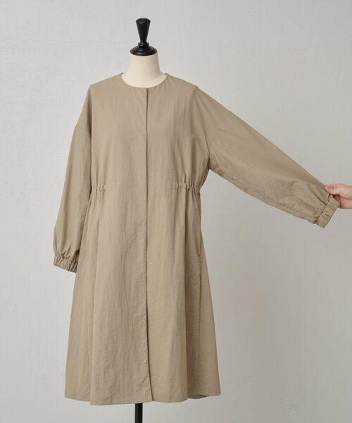 ビアズリー ウール ピーコート フード ネイビー フリーサイズ ゆったり BEARDSLEY（ビアズリー）の「フードPコート（その他アウター）」 - WEAR