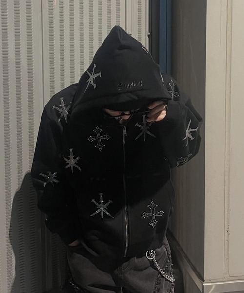 unknown パーカー ブラック XL UNKNOWN LONDON（アンノウンロンドン） パーカー レディース メンズ