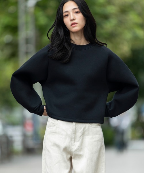 「Munich」 スウェットカットソー FREE ブラック レディース_画像2