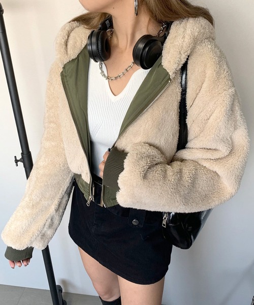 「non-hedge」 ブルゾン FREE ベージュ レディース_画像3