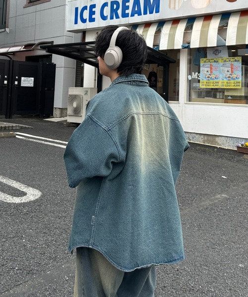 「ADAMASTE」 半袖シャツ MEDIUM ブラック メンズ_画像8
