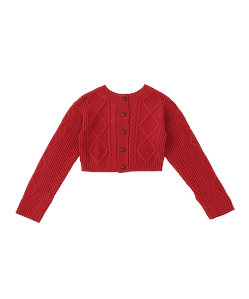 「ACLENT」 ニットカーディガン FREE アイボリー レディース_画像4