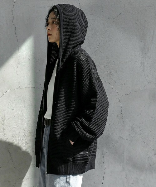 新品 antiqua ニット パーカー 極上ニット ニットパーカー ニット レディース トップス 長袖 送料無料・メール便