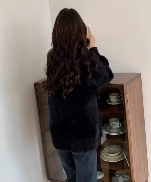 「LADY LIKE」 カーディガン M レッド レディース_画像8