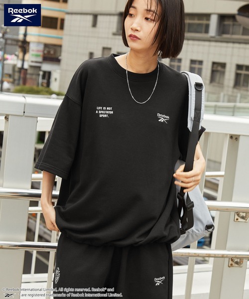 「Reebok」 セットアップジャージ L ダークネイビー レディース_画像3