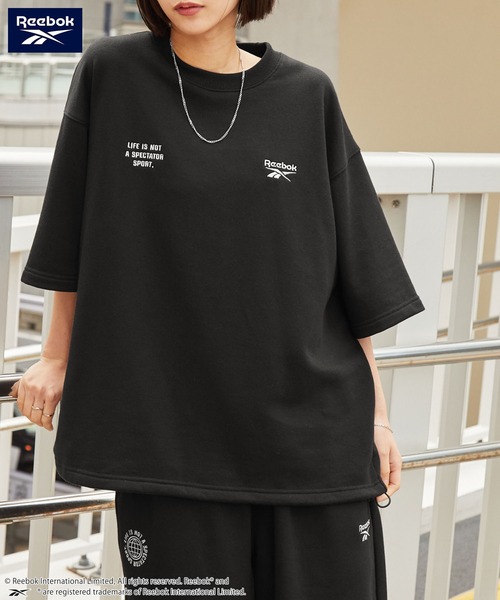 「Reebok」 セットアップジャージ L ダークネイビー レディース_画像5