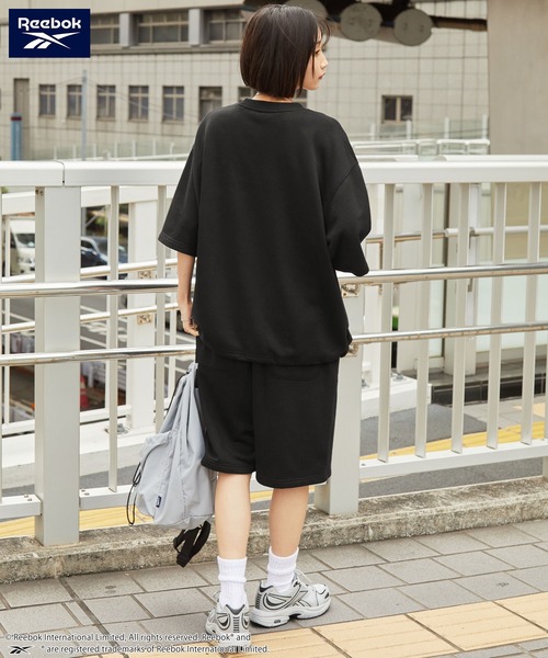 「Reebok」 セットアップジャージ L ダークネイビー レディース_画像9