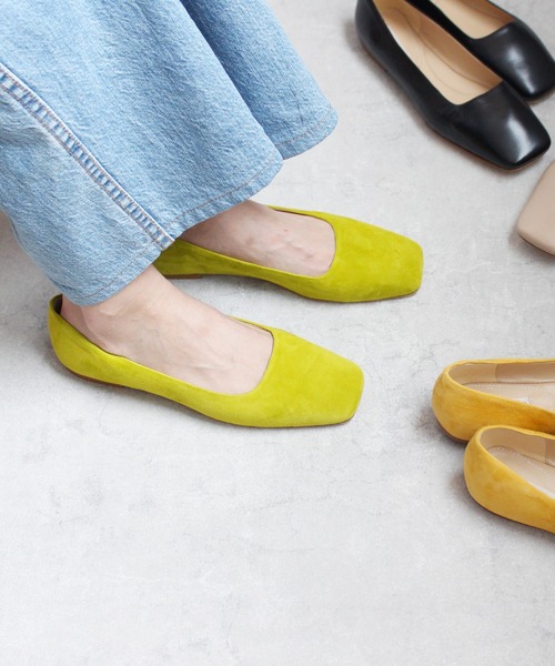 「Fabio Rusconi」 フラットパンプス 37 イエロー レディース_画像6