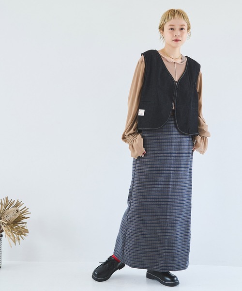 「Crisp」 タイトスカート FREE イエロー レディース_画像2