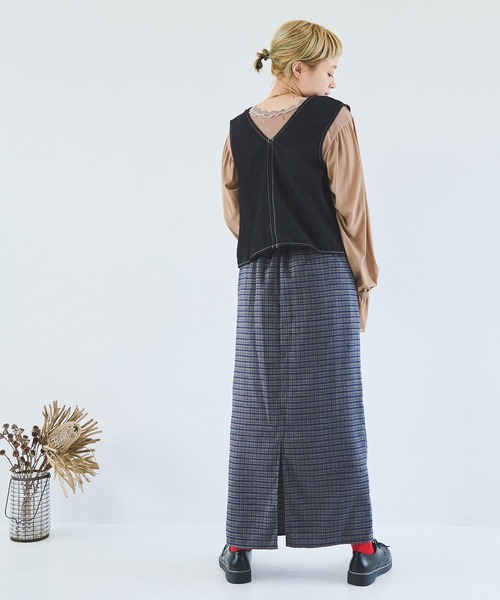 「Crisp」 タイトスカート FREE イエロー レディース_画像4