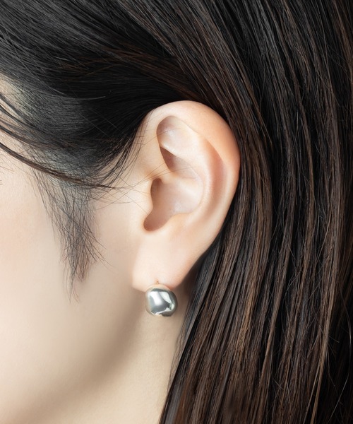 e.m.（イーエム） ピアス シルバーバロックパールピアス/26SS