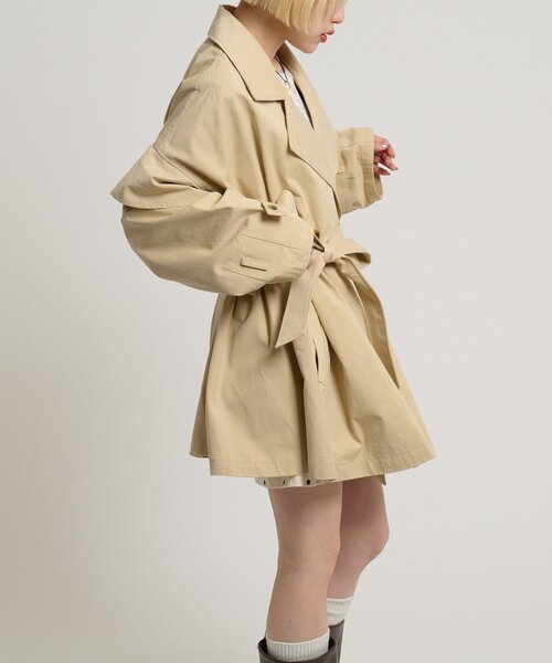 w closet（ダブルクローゼット） トレンチコート コート フリル
