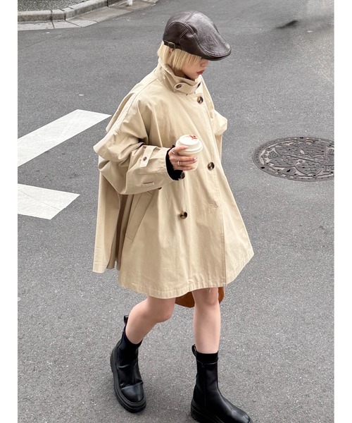 w closet（ダブルクローゼット） トレンチコート コート フリル
