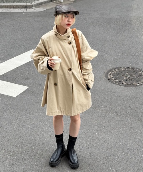 w closet（ダブルクローゼット） トレンチコート コート フリル