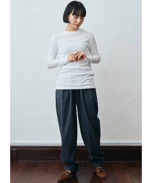 「MEDE19F」 イージーパンツ LARGE ネイビー レディース_画像4