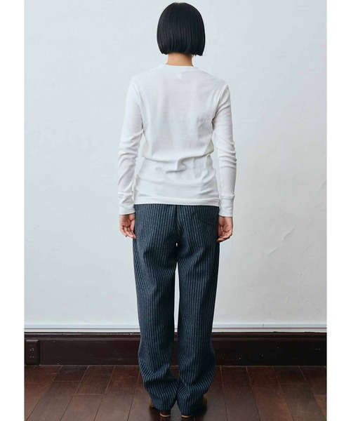 「MEDE19F」 イージーパンツ LARGE ネイビー レディース_画像6