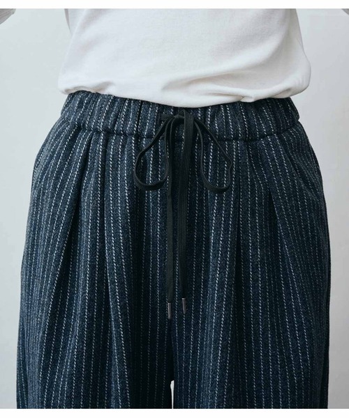 「MEDE19F」 イージーパンツ LARGE ネイビー レディース_画像7