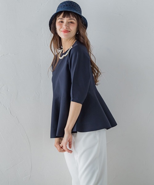 「Viaggio Blu」 長袖ニット M ネイビー レディース_画像9
