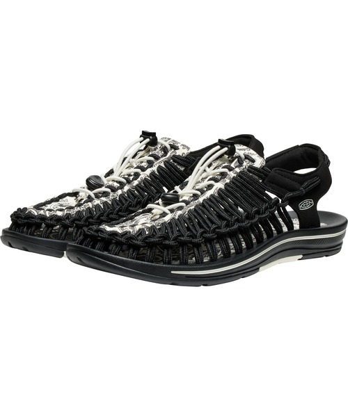 KEEN（キーン） サンダル 25cm ブラック×ホワイト メンズ : ZOZOTOWN