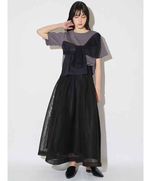 ELENDEEK（エレンディーク） uvカット tシャツ ドッキングビスチェ