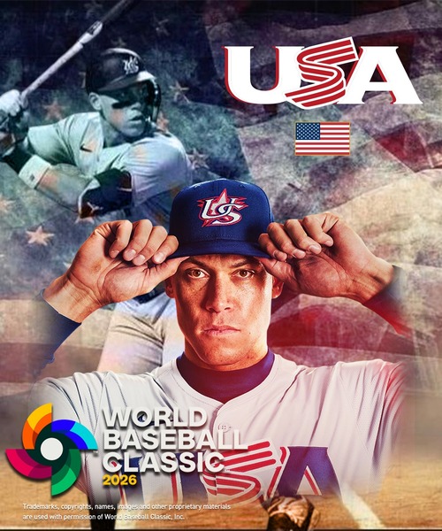 トートバッグ WBC アメリカ代表アーロン・ジャッジ選手キャンバス