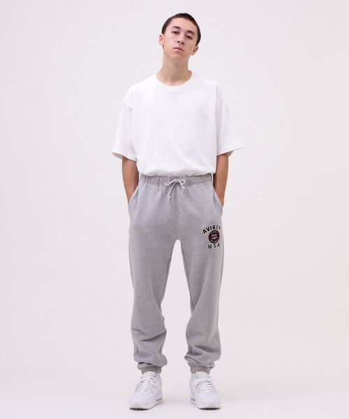 「AVIREX」 スウェットパンツ X-LARGE カーキ メンズ_画像9
