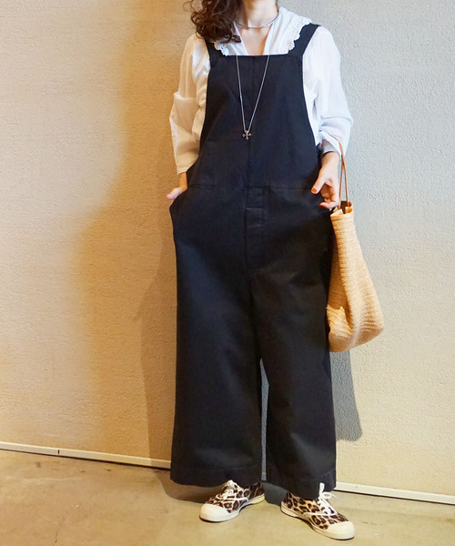 「JOURNAL STANDARD LUXE」 オーバーオール - ブラック レディース