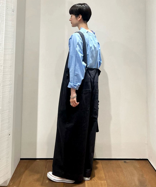 「JOURNAL STANDARD LUXE」 オーバーオール - ブラック レディース_4