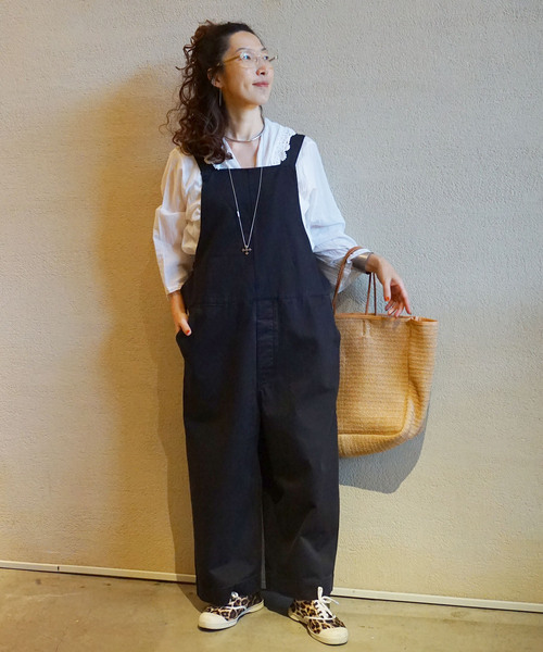 「JOURNAL STANDARD LUXE」 オーバーオール - ブラック レディース_5