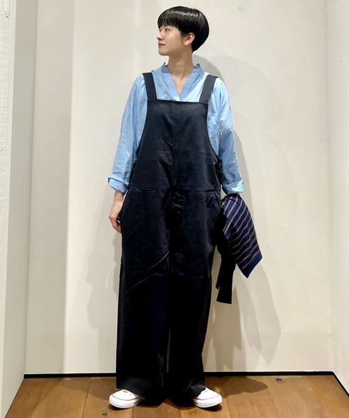 「JOURNAL STANDARD LUXE」 オーバーオール - ブラック レディース_8