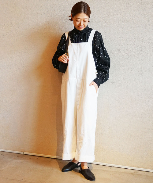「JOURNAL STANDARD LUXE」 オーバーオール - ブラック レディース_12
