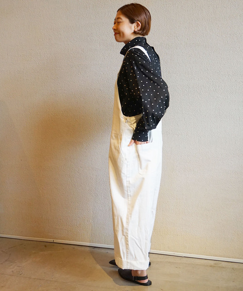 「JOURNAL STANDARD LUXE」 オーバーオール - ブラック レディース_13
