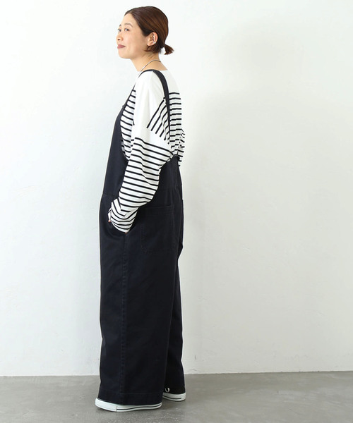 「JOURNAL STANDARD LUXE」 オーバーオール - ブラック レディース_17