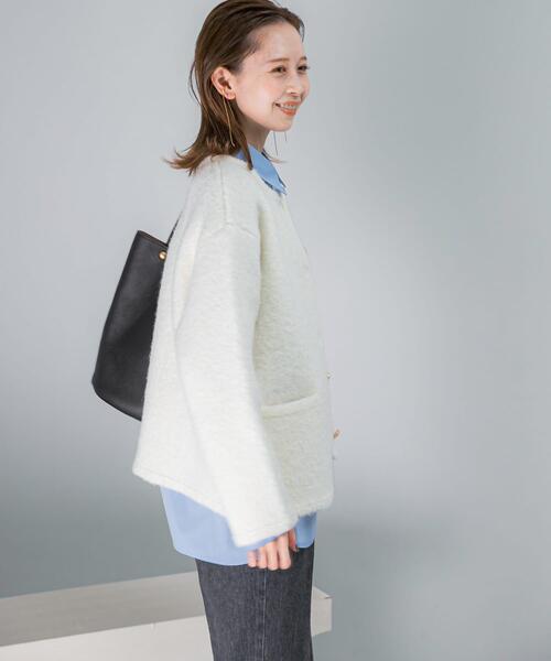 「URBAN RESEARCH ROSSO WOMEN」 ニットカーディガン FREE グレー レディース