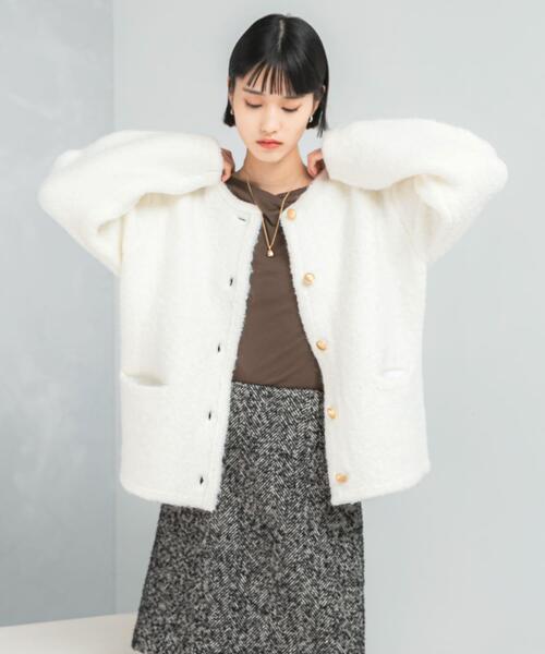 「URBAN RESEARCH ROSSO WOMEN」 ニットカーディガン FREE グレー レディース