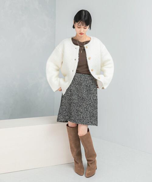 「URBAN RESEARCH ROSSO WOMEN」 ニットカーディガン FREE グレー レディース