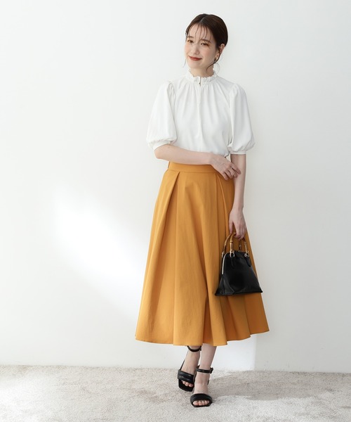「N.(N. Natural Beauty Basic)」 半袖ブラウス MEDIUM ブルー レディース_画像3