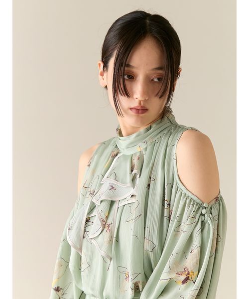 「LILY BROWN」 長袖ワンピース 0 ミント レディースの画像