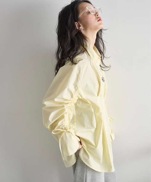 「THE YOn」 長袖シャツ FREE ライトブルー レディース_画像4
