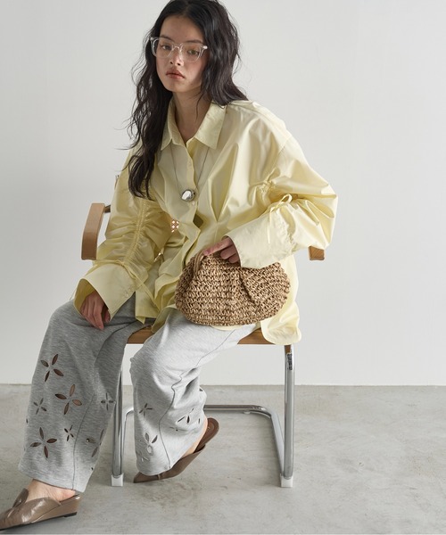 「THE YOn」 長袖シャツ FREE ライトブルー レディース_画像8