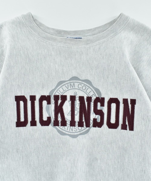 トレーナー スウェット 「USED」Y2K Champion “DICKINSON” リバースウィーブ スウェット メンズ レディース