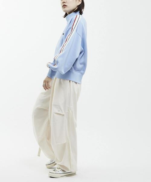 「CONVERSE TOKYO」 ジャージブルゾン FREE ライトグレー レディース_画像9