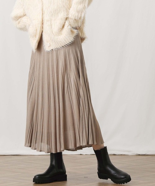 「Gready Brilliant」 「favori」ニットスカート 38 チャコールグレー レディース_画像2