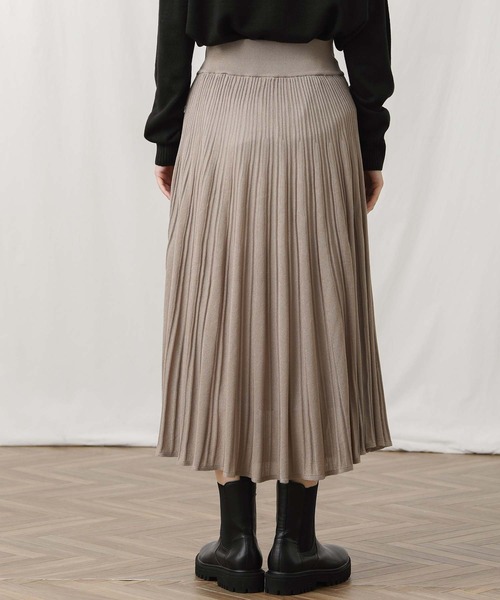 「Gready Brilliant」 「favori」ニットスカート 38 チャコールグレー レディース_画像5