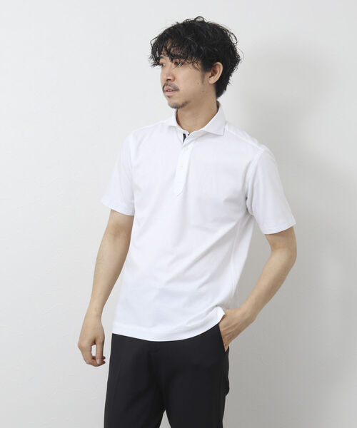 「NOLLEY'S goodman」 半袖ポロシャツ S ネイビー メンズ_画像5