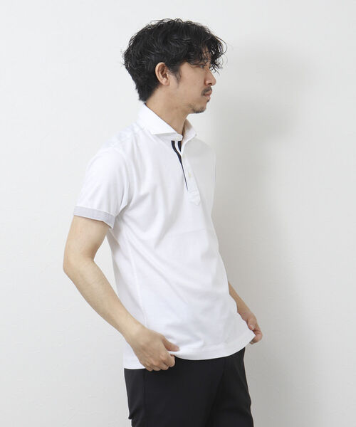 「NOLLEY'S goodman」 半袖ポロシャツ S ネイビー メンズ_画像6