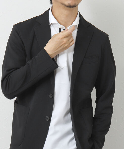「NOLLEY'S goodman」 半袖ポロシャツ S ネイビー メンズ_画像8